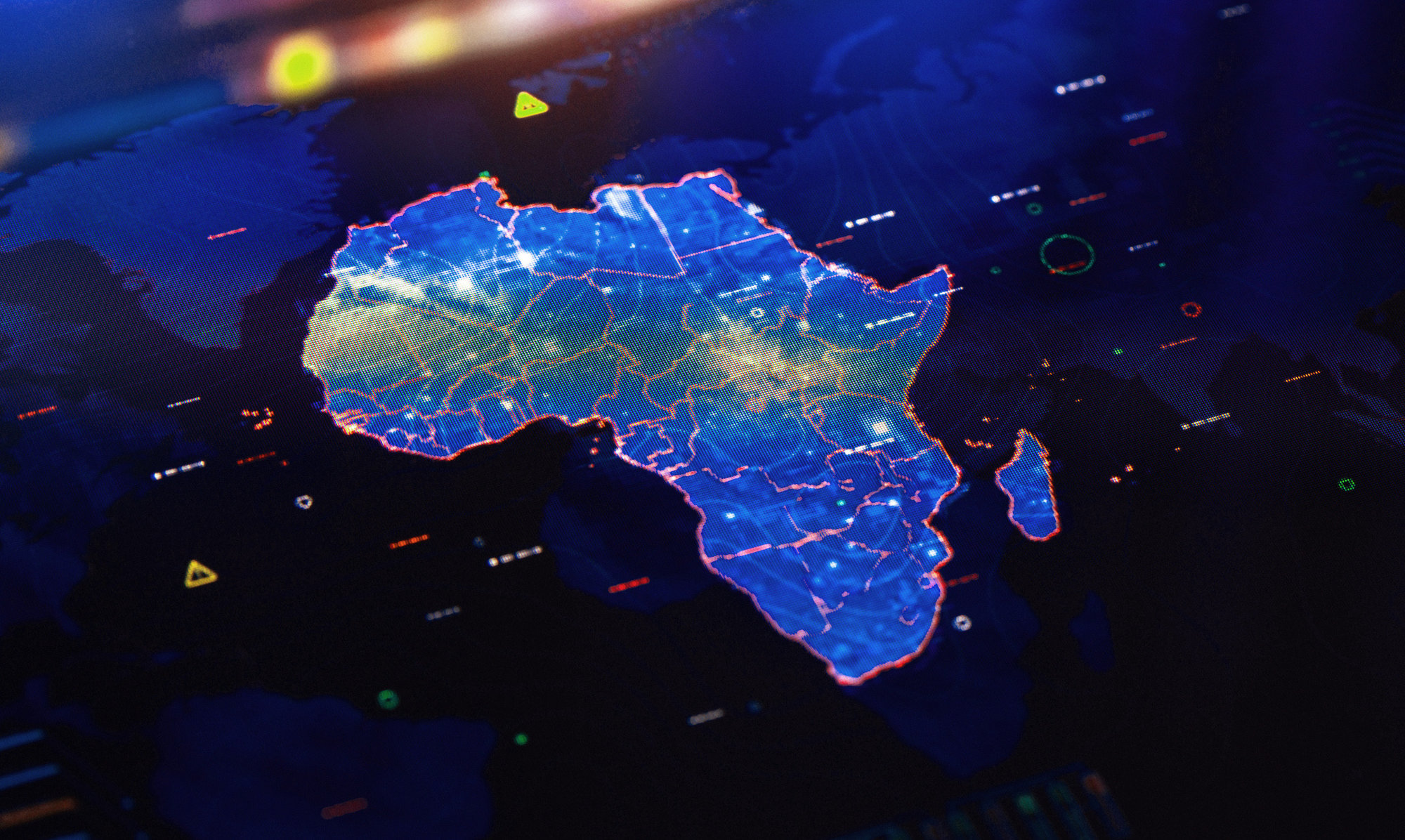Africa Digital Map Screen Technology Africa Digital Map Screen Technology
