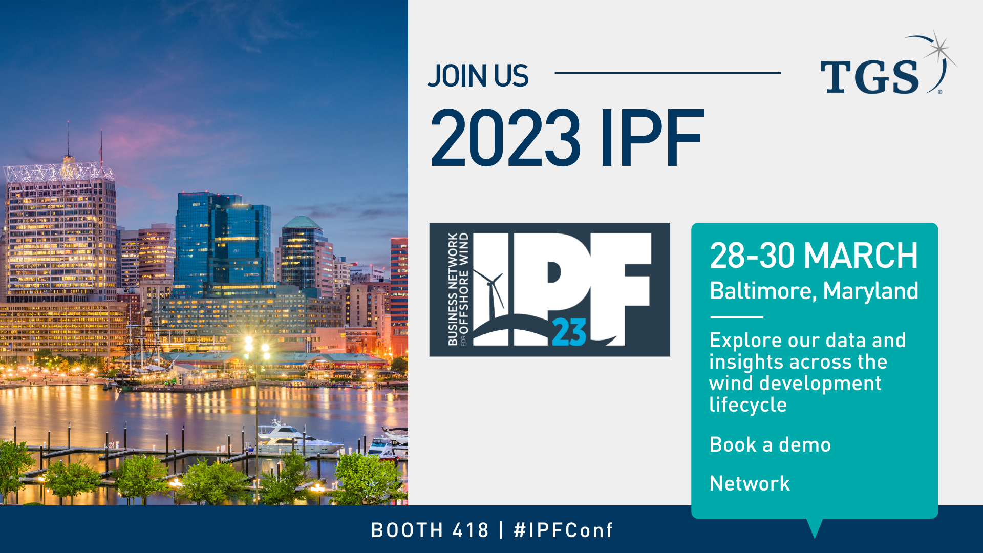 Let's Talk at the 2023 IPF, Baltimore